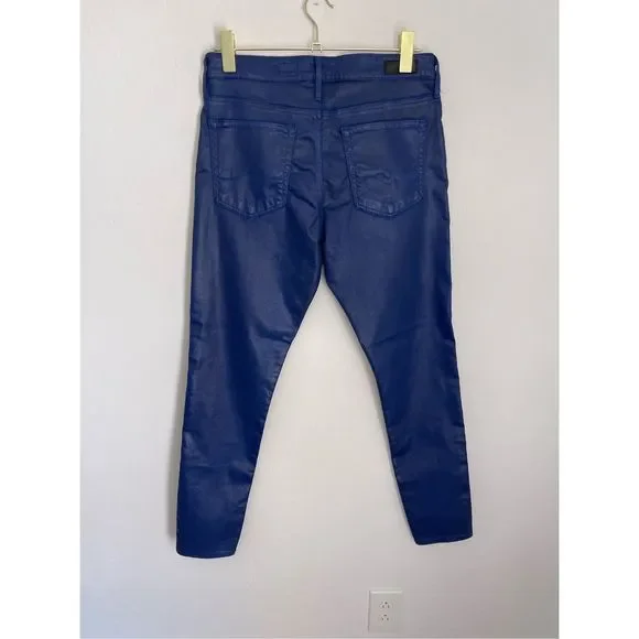 AG Adriano Goldschmied Womens Farrah Skinny Fit Coated Jeans Size 31